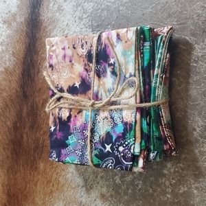 Distressed Bandana Napkin Set